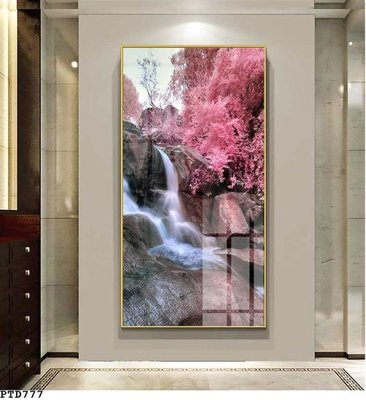 File in trần File phong thủy đứng thác nước PTD777 (bản gốc) phong cảnh