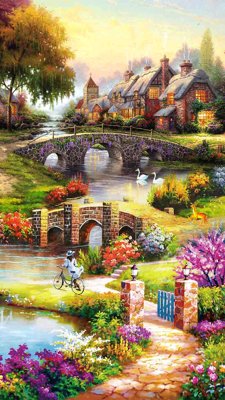 Tệp tin gốc File phong thủy đứng thác nước PTD78 (chất lượng) File phong thủy đứng thác nước PTD78