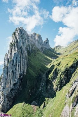 File tranh File phong thủy đứng thác nước PTD822 (gốc) in trên kính