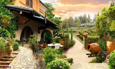 Tệp tin gốc File phong thủy đứng thác nước PTD984 (dùng cho in ấn) chuyên nghiệp