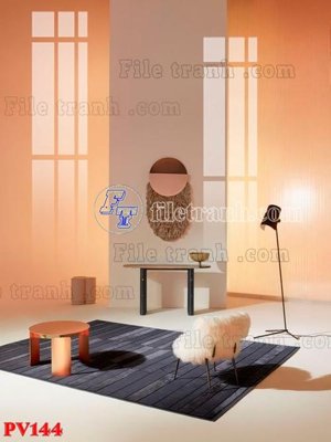 Tải file File gốc in phông live tream phòng phát sóng trực tiếp PV144 (PSD) cho in tranh 3D