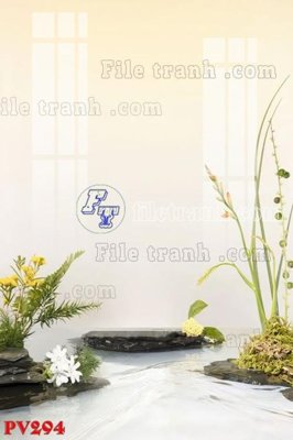 File gốc File gốc in phông live tream phòng phát sóng trực tiếp PV294 (in lụa) cao cấp