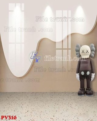 Tải file File gốc in phông live tream phòng phát sóng trực tiếp PV316 (ảnh gốc) in gạch 3D