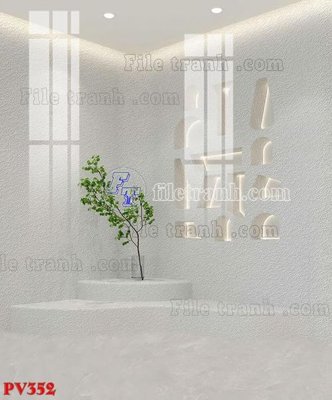 File tranh in trần 3D File gốc in phông live tream phòng phát sóng trực tiếp PV352 (ảnh gốc)