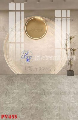 File tranh File gốc in phông live tream phòng phát sóng trực tiếp PV433 (bản gốc) in lụa 3D