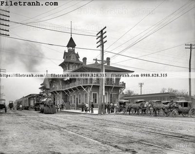 Hình ảnh file gốc in trần nhà Pensacola Cannonball_ 1906