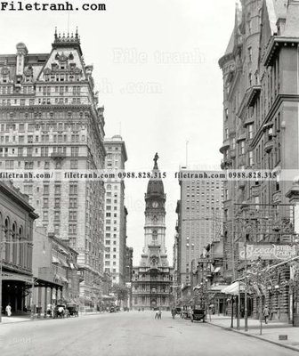 File tranh gốc Philadelphia_ 1909 (bản quyền) độc đáo
