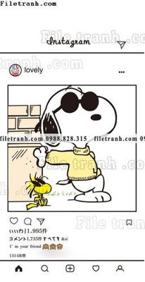 Tải xuống file tranh gốc Phim Hoat Hinh Anime Snoopy 618 (PSD/TIFF)