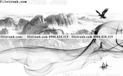 File tranh Phong canh thuy mac Trung Quoc 236 (gốc) chủ đề con người