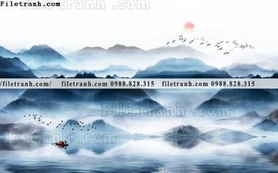 File in mica Phong canh thuy mac Trung Quoc 251 (ảnh gốc) đẹp