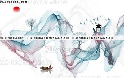 File gốc Phong canh thuy mac Trung Quoc 266 (PSD/TIFF) độ phân giải cao