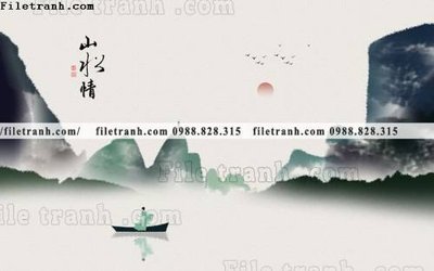 File in mica Phong canh thuy mac Trung Quoc 274 (ảnh gốc) đẹp