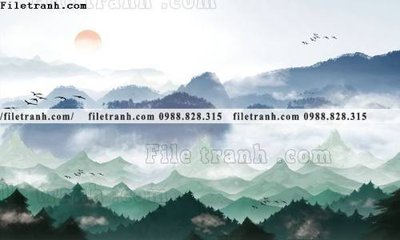 Tải file Phong canh thuy mac Trung Quoc 303 (ảnh gốc) in tranh kính