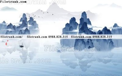 File in mica Phong canh thuy mac Trung Quoc 315 (bản gốc) siêu trong