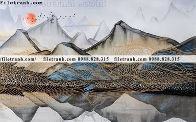 File gốc Phong canh thuy mac Trung Quoc 344 (in 3D) nghệ thuật