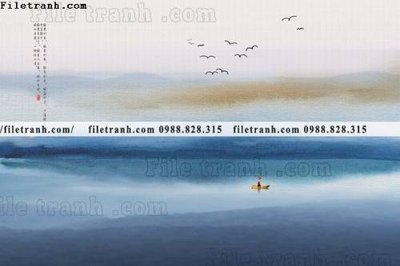 File tranh Phong canh thuy mac Trung Quoc 354 (ảnh gốc) cho in ấn kỹ thuật số