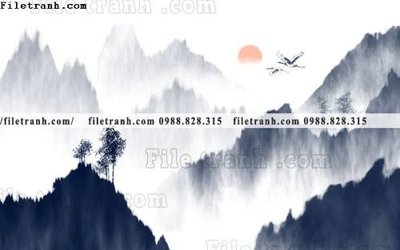 File gốc Phong canh thuy mac Trung Quoc 357 (thiết kế) cho in ấn