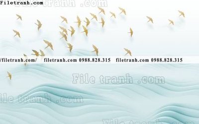 File in mica Phong canh thuy mac Trung Quoc 394 (bản gốc) làm vách ngăn