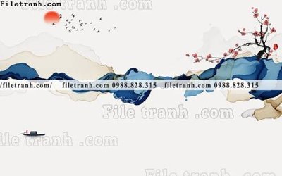File tranh Phong canh thuy mac Trung Quoc 426 (ảnh gốc) cho in ấn kỹ thuật số