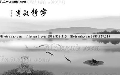 File PSD Phong canh thuy mac Trung Quoc 434 (gốc) nhiều lớp (multi-layer)