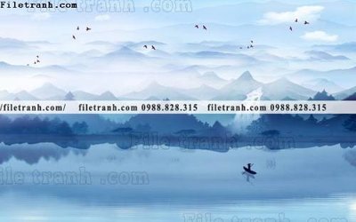 File gốc Phong canh thuy mac Trung Quoc 447 (phiên bản chuẩn) để in ấn