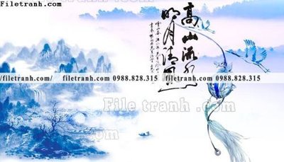 File in ấn chuyên nghiệp Phong canh thuy mac Trung Quoc 467 (file gốc)