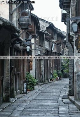 Tải file Phong canh toa nha co Zhang Jiangnan 100 (gốc) làm tranh trang trí