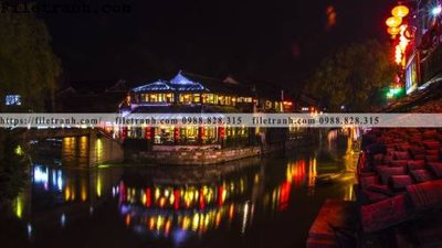 File in mica Phong canh toa nha co Zhang Jiangnan 124 (bản gốc) sắc sảo