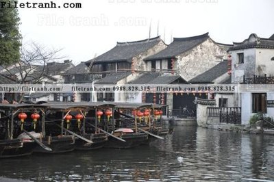 File gốc Phong canh toa nha co Zhang Jiangnan 128 (ảnh chi tiết) để in trần