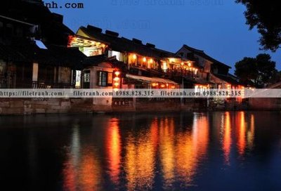 Download file gốc Phong canh toa nha co Zhang Jiangnan 139 (in lụa) cao cấp