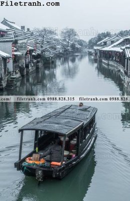 Tải file Phong canh toa nha co Zhang Jiangnan 155 (gốc) làm tranh treo tường