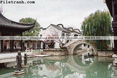 File gốc Phong canh toa nha co Zhang Jiangnan 158 (in tráng gương) sang trọng