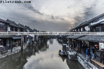 File gốc Phong canh toa nha co Zhang Jiangnan 164 (in tráng gương) sang trọng