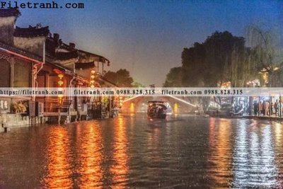 File ảnh Phong canh toa nha co Zhang Jiangnan 167 (gốc) in poster