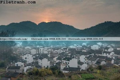 File tranh Phong canh toa nha co Zhang Jiangnan 188 (ảnh gốc) sắc nét hoàn hảo