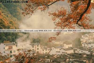 File tranh gốc Phong canh toa nha co Zhang Jiangnan 206 (sắc nét từng chi tiết)