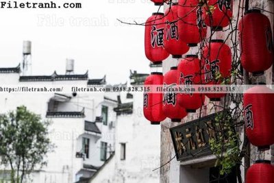 File tranh Phong canh toa nha co Zhang Jiangnan 218 (gốc) chủ đề tĩnh vật