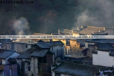 File tranh quảng cáo Phong canh toa nha co Zhang Jiangnan 222 (file gốc) chuyên nghiệp