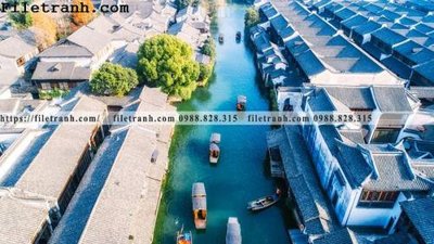 File ảnh Phong canh toa nha co Zhang Jiangnan 256 (gốc) in quảng cáo ngoài trời