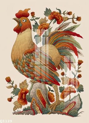 File in trần File gốc in tranh tổng hợp Q1129 (file gốc) hoa văn 3D