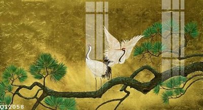 File gốc File gốc in tranh tổng hợp Q12058 (in lụa) hoa văn cổ điển