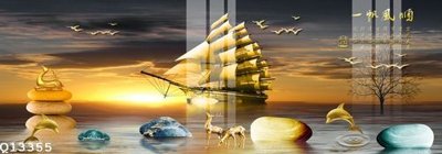 File tranh PSD File gốc in tranh tổng hợp Q13355 chất lượng cao