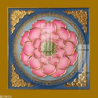 File in trần File gốc in tranh tổng hợp Q13631 (file gốc) hoa văn 3D