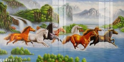 File tranh in trần 3D File gốc in tranh tổng hợp Q14707 (ảnh gốc)