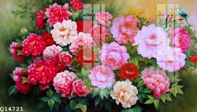 File gốc File gốc in tranh tổng hợp Q14721 (in lụa) tranh mã đáo