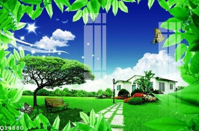 Tải file File gốc in tranh tổng hợp Q14880 (PSD) cho in tranh kính