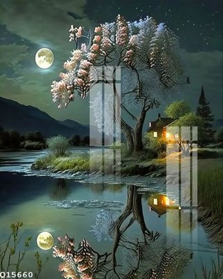 File in lụa File gốc in tranh tổng hợp Q15660 (phong cảnh) File gốc in tranh tổng hợp Q15660