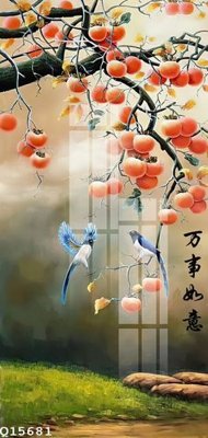 File gốc File gốc in tranh tổng hợp Q15681 (in lụa) tranh phong thủy