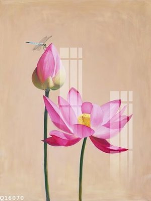 Tải file File gốc in tranh tổng hợp Q16070 (gốc) chủ đề hoa sen