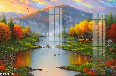 File gốc File gốc in tranh tổng hợp Q16354 (in tráng gương) sang trọng